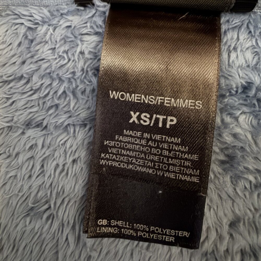 The North Face Blue-Gray Fuzzy Jacket Women’s XS Full Zip - Picture 6 of 6